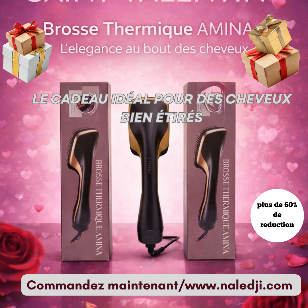 Brosse Thermique Amina™ – Volume maîtrisé, douceur instantanée