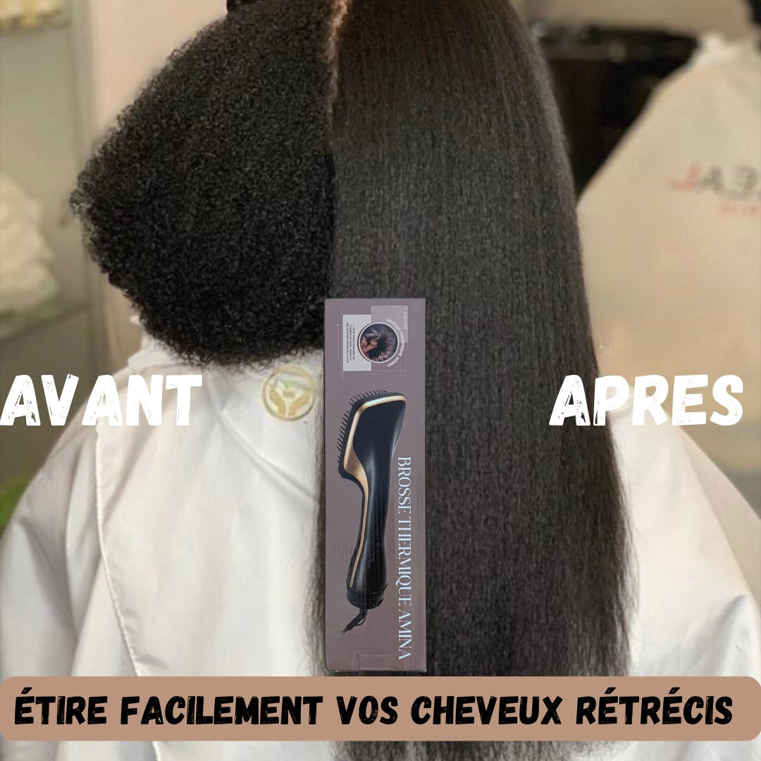 Brosse Thermique Amina™ – Volume maîtrisé, douceur instantanée