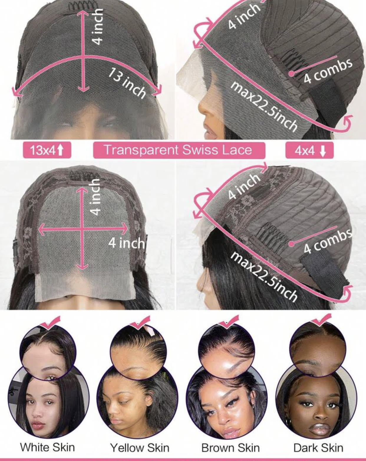 Malaika Glueless Wig(Perruque sans colle)